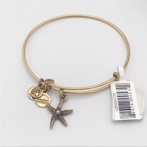 Alex and Ani Gold Starfish Charm Bracelet